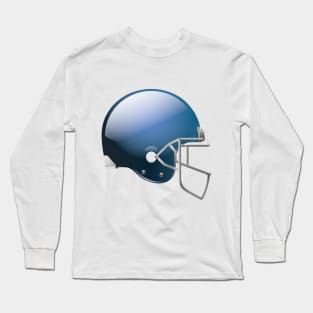 Original Football Helmet In Navy Color Long Sleeve T-Shirt